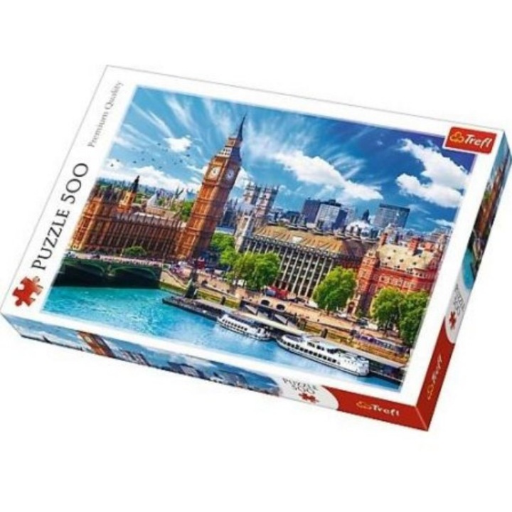 Пъзел Trefl - Sunny Day in London, 500 части (37329)