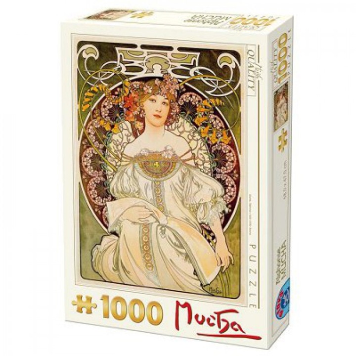 Пъзел D-Toys - Alfons Mucha: Daydream, 1.000 части (Dtoys-66930-MU01-(66930))