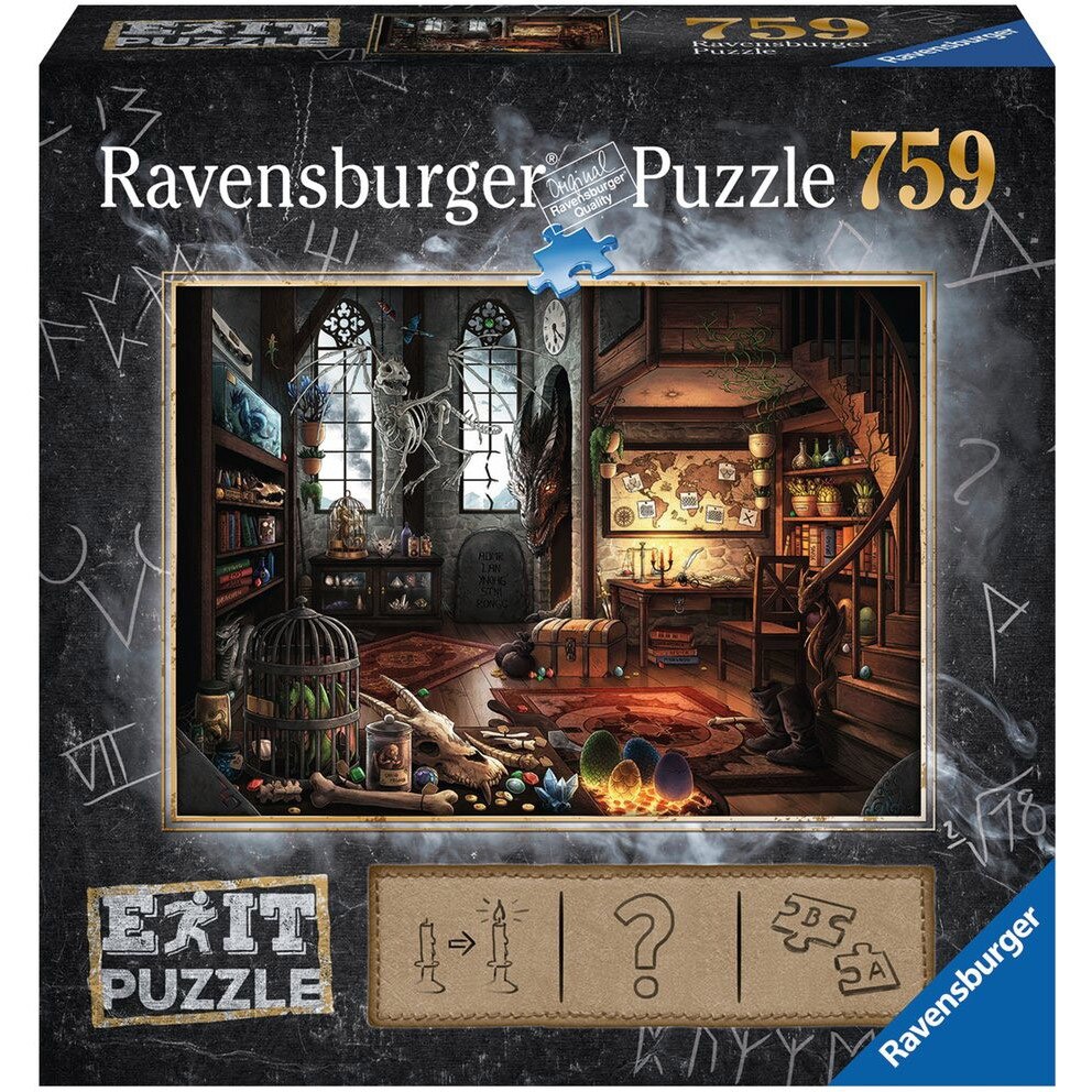 Puzzle Ravensburger - Exit Puzzle - Exit Drachen (in German), 759 piese (19954)