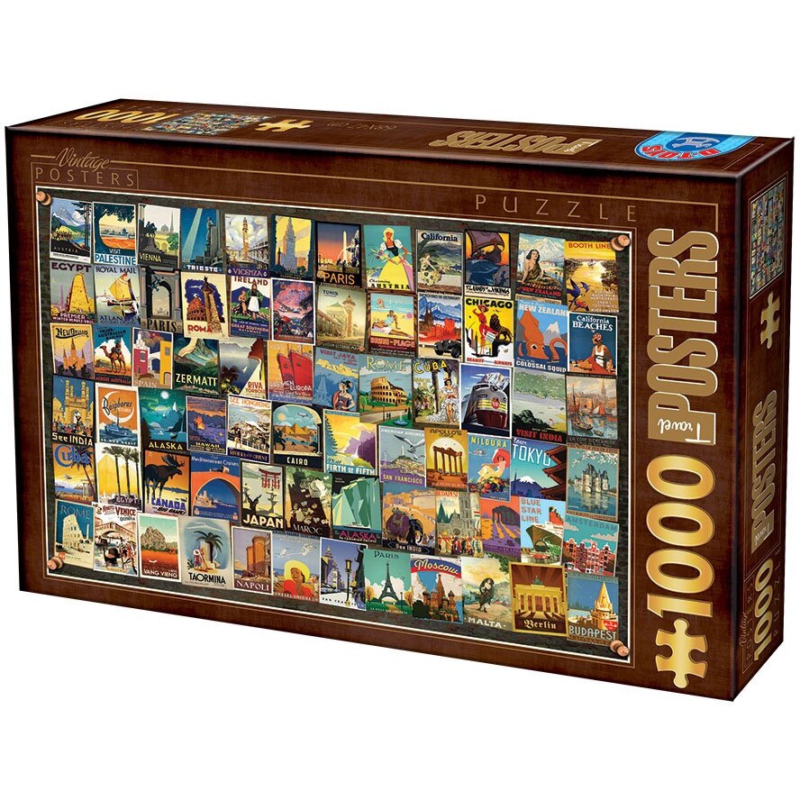D-Toys- Puzzle da 1000 Pezzi, Colore Tinta Unita, 66923 12
