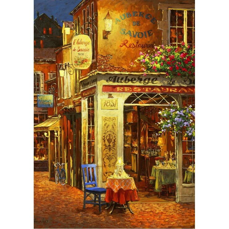 Puzzle 1000 piese Bluebird - Auberge de Savoie Restaurant, Viktor ...