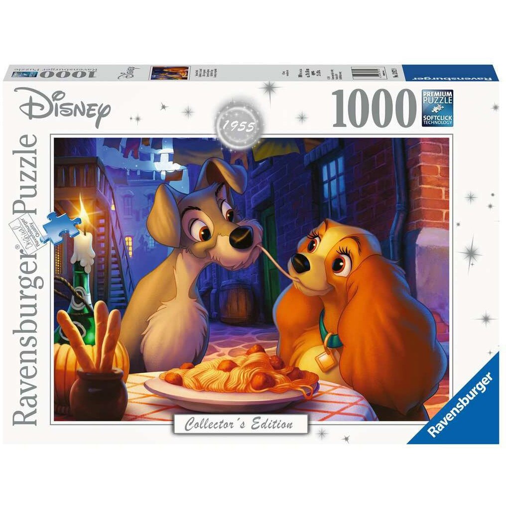 Puzzle Ravensburger - Doamna si Vagabondul, 1000 piese