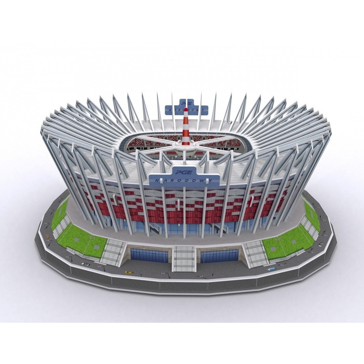 Пъзел 3D Cubic Fun - Polnisch Nationalstadium, 105 части (Cubic-Fun-MC249H)