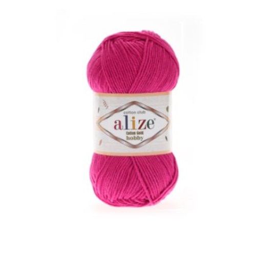 Fir Textil Alize Cotton Gold Hobby 149, pentru crosetat si tricotat, acril, roz, 165 m
