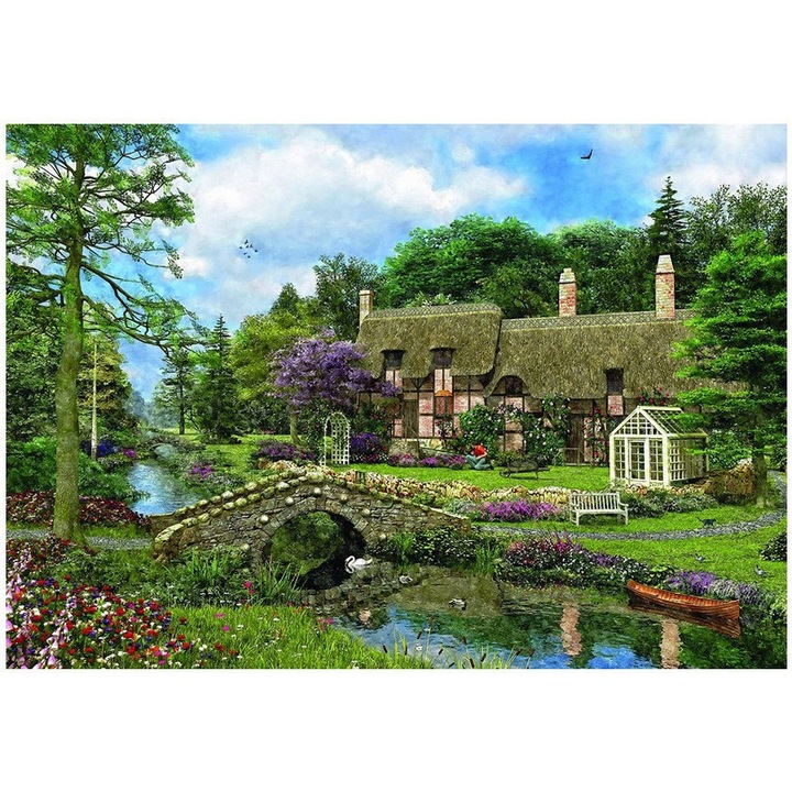 Пъзел Eurographics - Dominic Davison: Landhaus Cobble Walk, 500 части (43325)