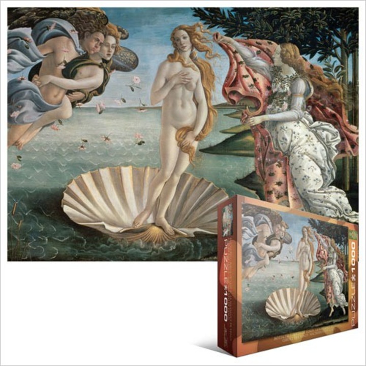 Пъзел Eurographics - Sandro Botticelli: Die Geburt der Venus, 1.000 части (42519)