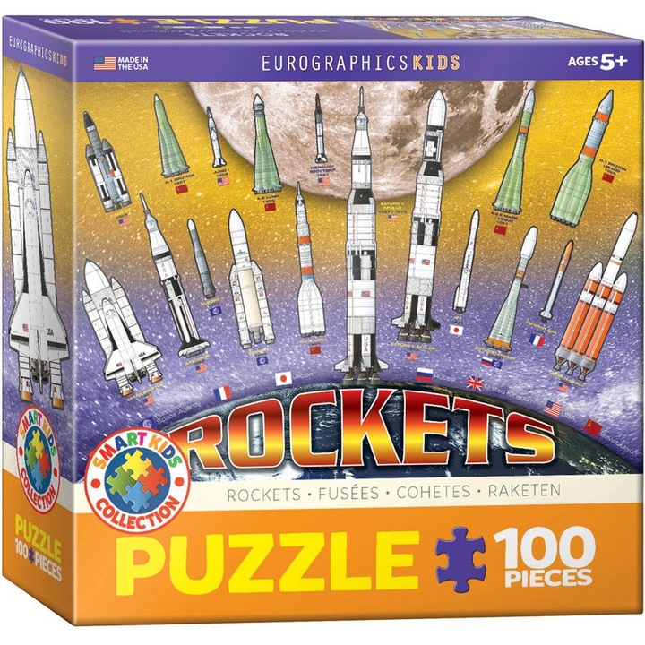 Пъзел Eurographics - Rockets, 100 части (62205)