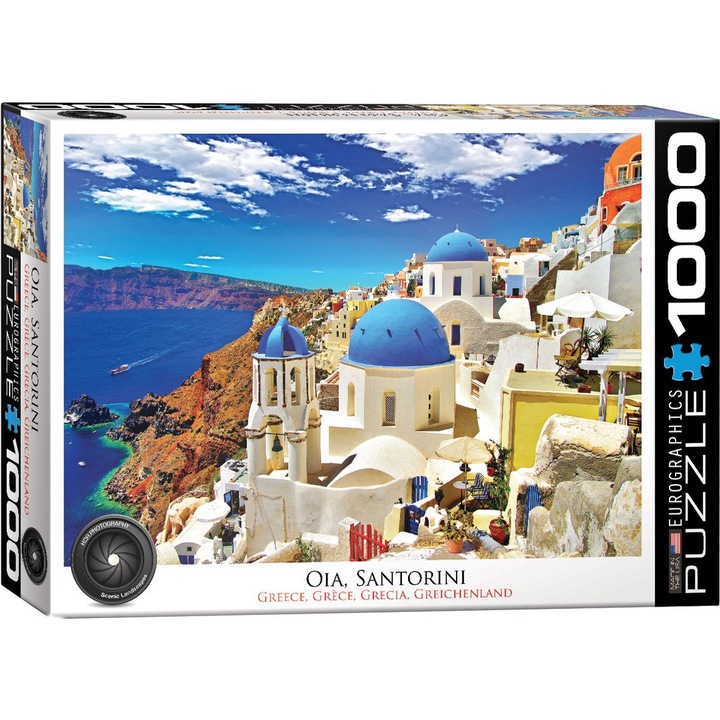 Пъзел Eurographics - Santorini, 1.000 части (58569)