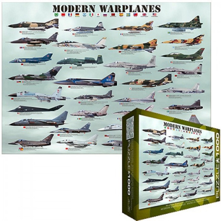 Пъзел Eurographics - Modern Warplanes, 1.000 части (2224)