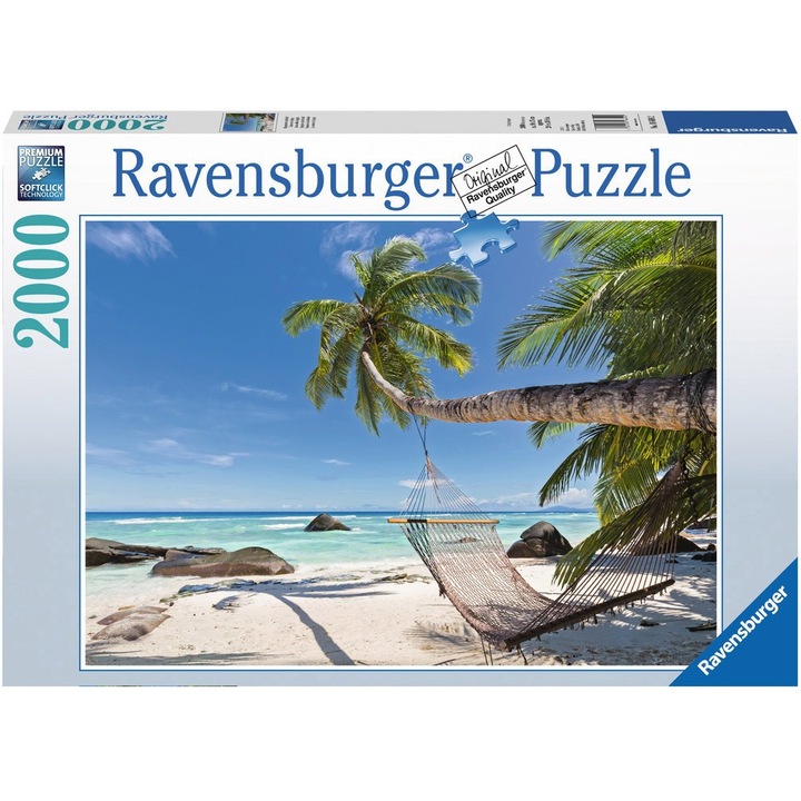Puzzle Ravensburger - Hamac Pe Plaja, 2.000 piese (16699)