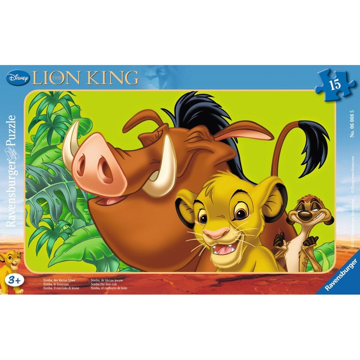 Puzzle Ravensburger - Simba, 15 darab, (06008)