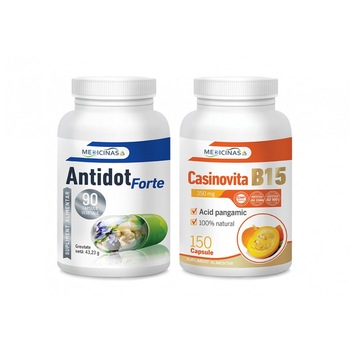 Pachet Antidot Forte + Casinovita B 15 capsule Pachet Antidot Forte + Casinovita B 15 capsule