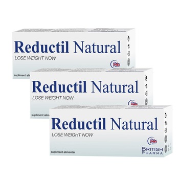 Reductil natural pentru slabit, 90 capsule, BRITISH PHARMA Reductil natural pentru slabit, 90 capsule, BRITISH PHARMA