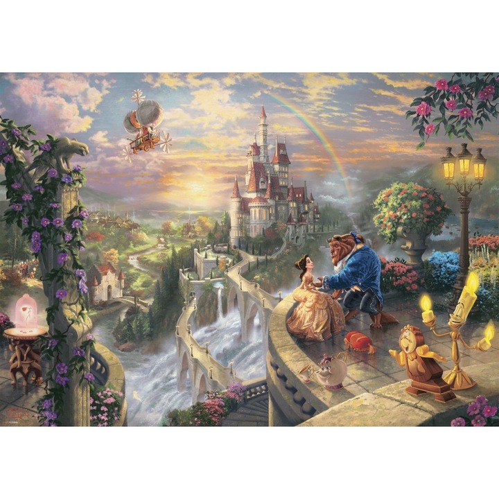 Пъзел Schmidt - Thomas Kinkade: Frumoasa si Bestia, 1.000 части (59475)