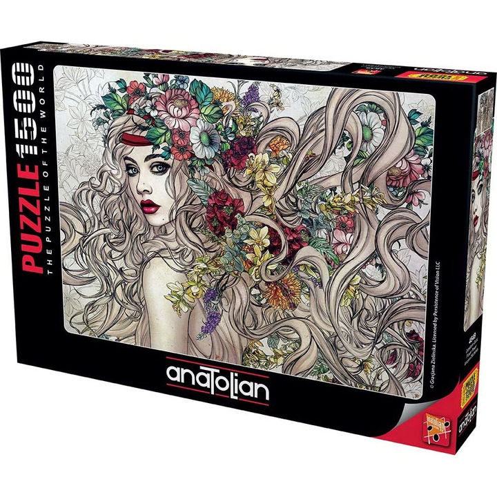 Пъзел Anatolian - Flower Power, 1500 части (4549)