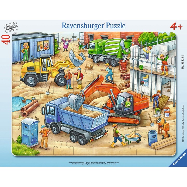 Puzzle Ravensburger - Utilaje, 40 piese (06120)