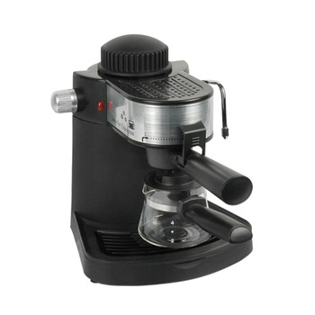 Espressor cafea Hausberg, 650 W, 3.5 Bar, 4 cesti, Negru/Argintiu Espressor cafea Hausberg, 650 W, 3.5 Bar, 4 cesti, Negru/Argintiu