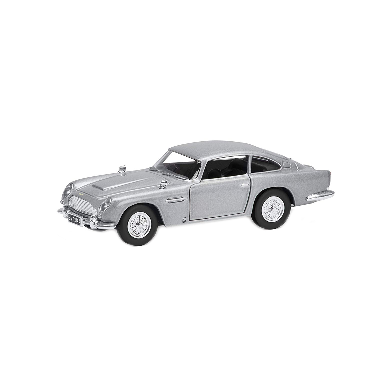 Macheta auto Aston Martin DB5 GoldenEye BMT 214A Corgi scara 1:36, gri metalizat, din metal