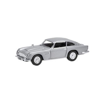 Macheta auto Aston Martin DB5 GoldenEye BMT 214A Corgi scara 1:36, gri metalizat, din metal Macheta auto Aston Martin DB5 GoldenEye BMT 214A Corgi scara 1:36, gri metalizat, din metal