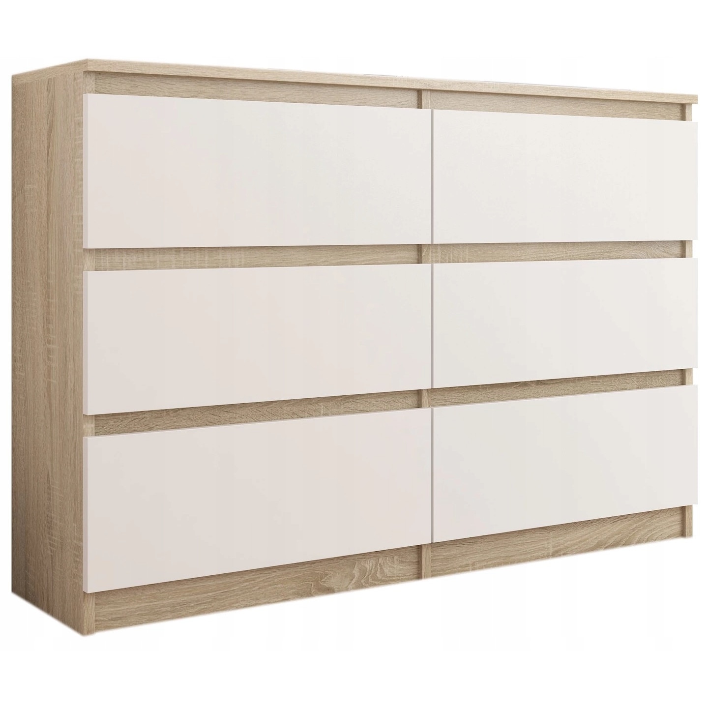 Comoda moderna, PVC, R-120 MIX SONOMA, 76x31x120