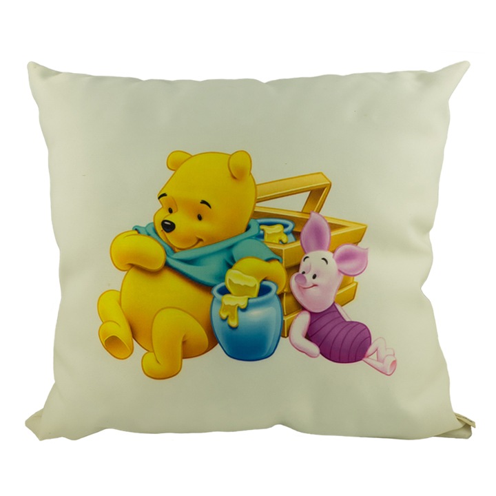 Възглавница Принт-сублимация Мечо Пух, Бял, 40/40см