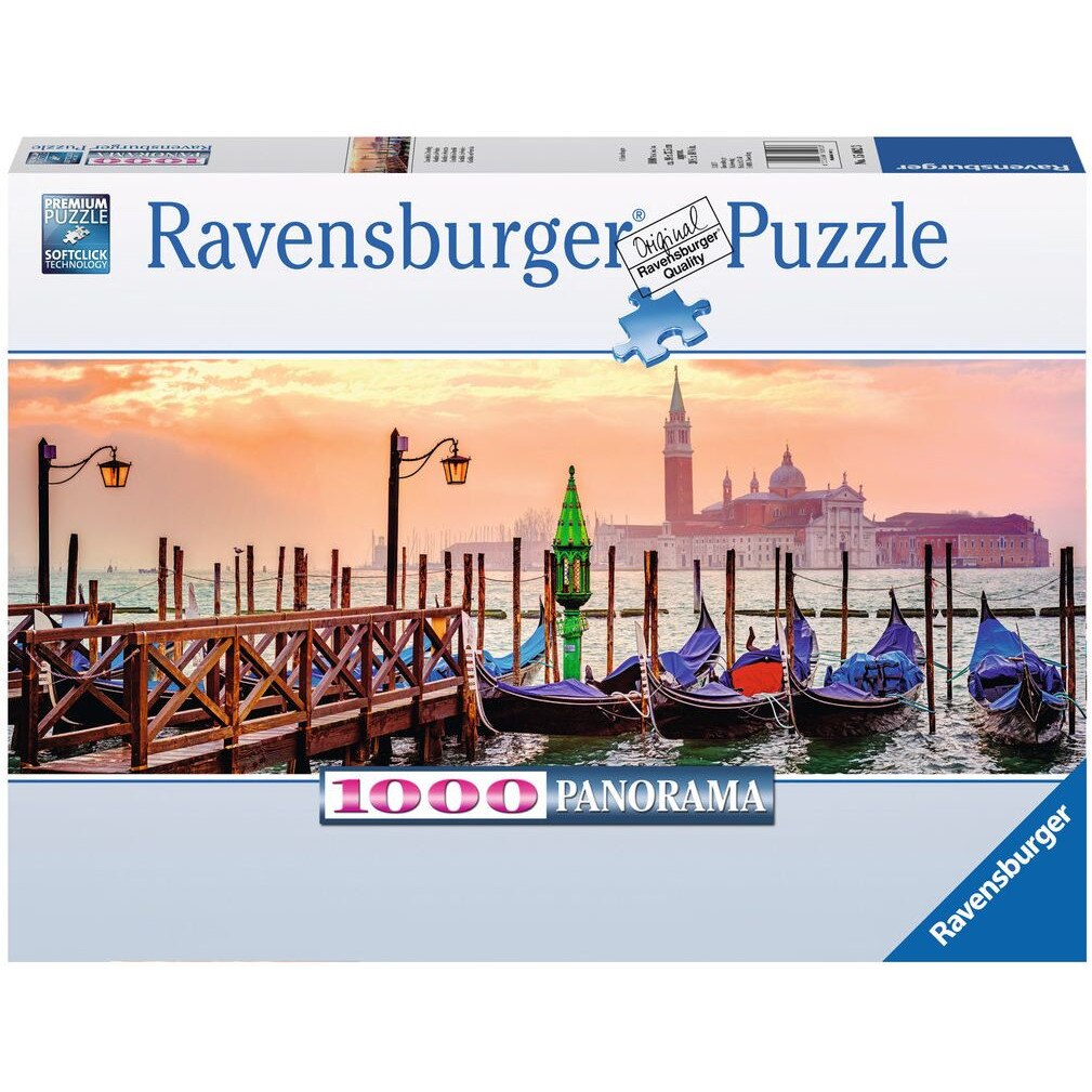 Puzzle Ravensburger Gondolas in Venice, 1000 piese