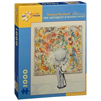 Puzzle Pomegranate Norman Rockwell The Connoisseur, 1000 piese Puzzle Pomegranate Norman Rockwell The Connoisseur, 1000 piese