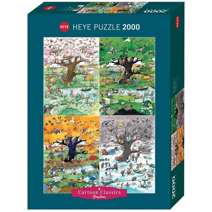 Heye 2000 db-os puzzle - Cartoon Classics - 4 Seasons, Blachon (29873)