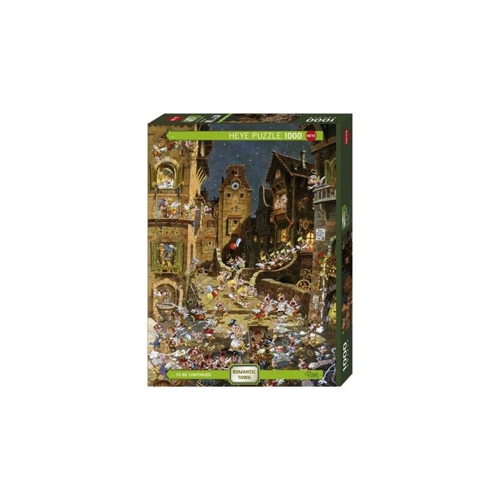 Heye 1000 db-os puzzle - Romantic Town - By Night, Ryba (29875)