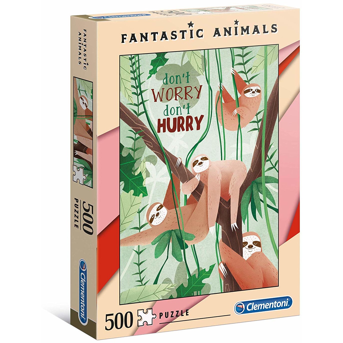 Puzzle Clementoni Fantastic Animals Sloth, 500 piese