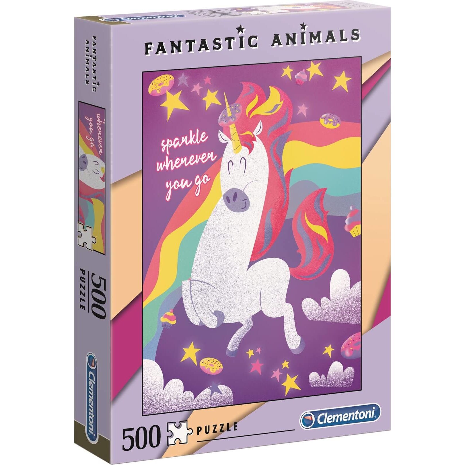 Puzzle Clementoni Fantastic Animals Unicorn, 500 piese