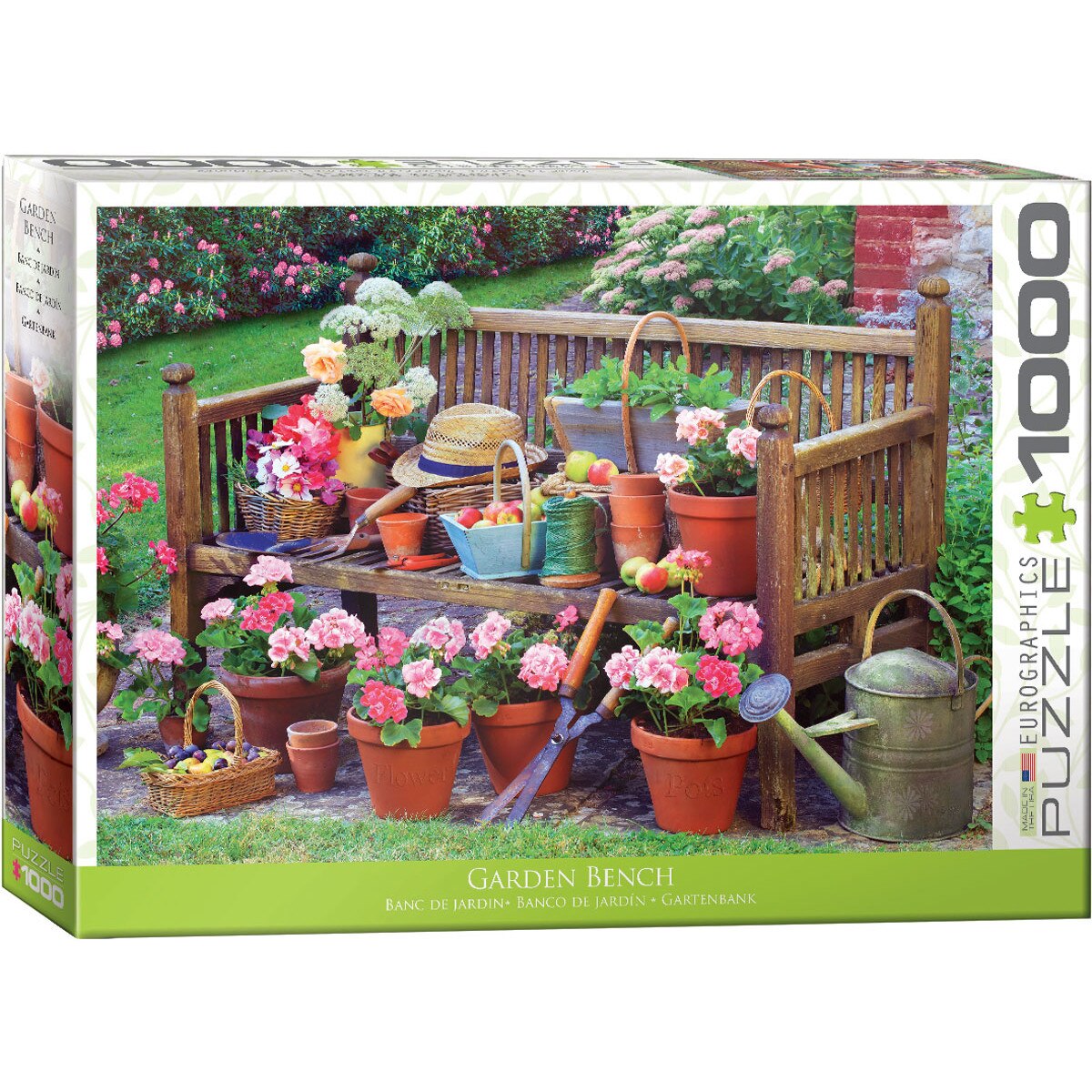 Puzzle Eurographics Garden Garden Bench, 1000 piese