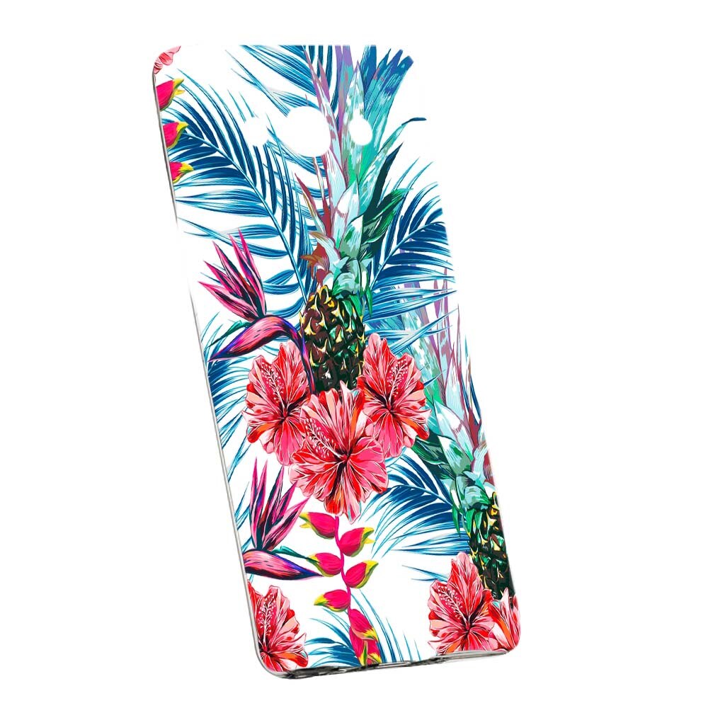 Husa de protectie Tropical, Ananas pentru Samsung Galaxy J7 2016, rezistenta la uzura, anti-alunecare, din silicon Premium, 221