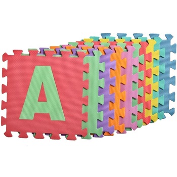 Covor puzzle din spuma MalPlay, 10 piese cu litere colorate, 29x29 cm Covor puzzle din spuma MalPlay, 10 piese cu litere colorate, 29x29 cm
