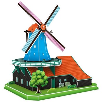 Puzzle Cubic Fun Dutch Windmill, 71 piese Puzzle Cubic Fun Dutch Windmill, 71 piese