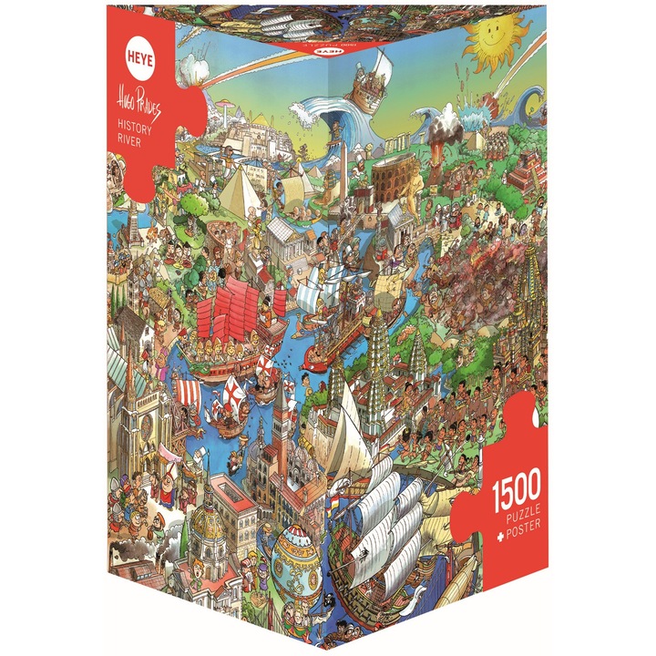 Пъзел Heye History River, 1500 части