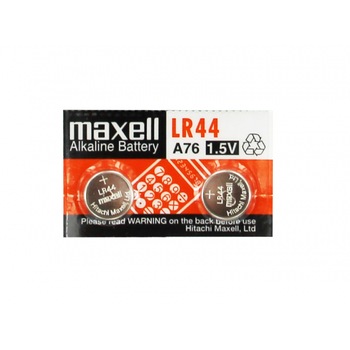 Baterie buton micro alcalina MAXELL LR44 / AG13 / 2 bucati. 1,55V in blister Baterie buton micro alcalina MAXELL LR44 / AG13 / 2 bucati. 1,55V in blister
