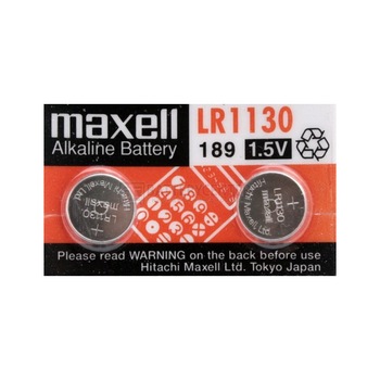 Baterie buton alcalina LR-1130/2 bucati / blister / 1.55V MAXELL Baterie buton alcalina LR-1130/2 bucati / blister / 1.55V MAXELL