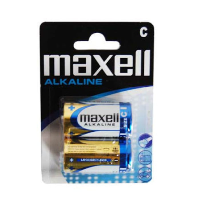 Алкална батерия maxell lr14 блистер 2 бр