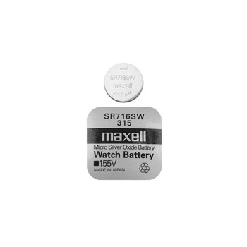 Baterie buton Silver MAXELL SR-716 SW 1.55V / 315 / Baterie buton Silver MAXELL SR-716 SW 1.55V / 315 /