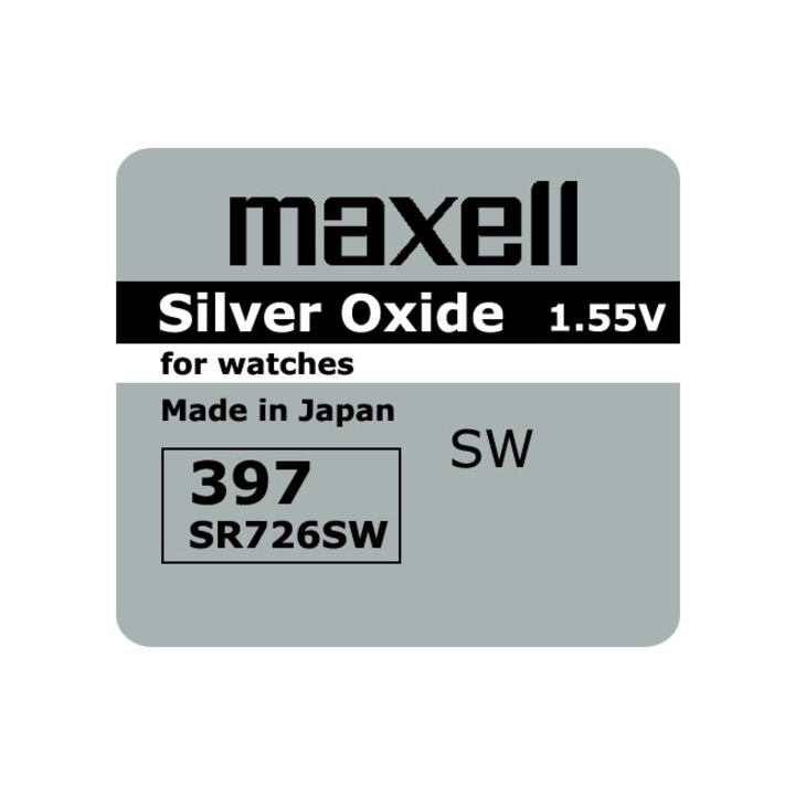 Gombelem Ezüst MAXELL SR-726 SW /AG2/397/ 1,55V