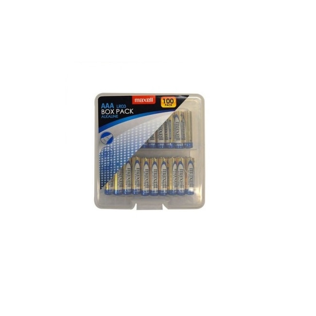 Baterii alcaline MAXELL LR03 AAA 10x10 bucati / 100 bucati/ PVC cutie