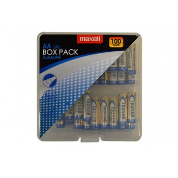 Baterii alcaline MAXELL LR6 AA 10x10 bucati / 100 bucati/PVC cutie Baterii alcaline MAXELL LR6 AA 10x10 bucati / 100 bucati/PVC cutie