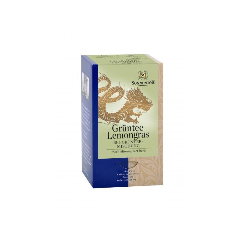 Ceai verde lemongrass eco 18g sonnentor