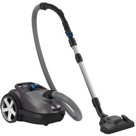 Aspirator cu sac Philips Performer Silent FC8741/09, 4 l, 650 W, Filtru anti-alergeni, Gri