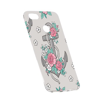 Husa de protectie Rose, Anchor pentru Huawei P9 Lite Mini / Y6 pro 2017, rezistenta la uzura, anti-alunecare, din silicon Premium, 224 Husa de protectie Rose, Anchor pentru Huawei P9 Lite Mini / Y6 pro 2017, rezistenta la uzura, anti-alunecare, din silicon Premium, 224