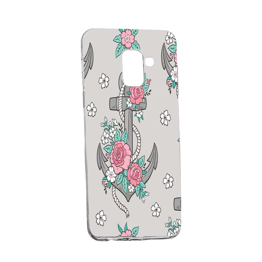 Husa de protectie Rose, Anchor pentru Samsung Galaxy J6 2018, rezistenta la uzura, anti-alunecare, din silicon Premium, 224