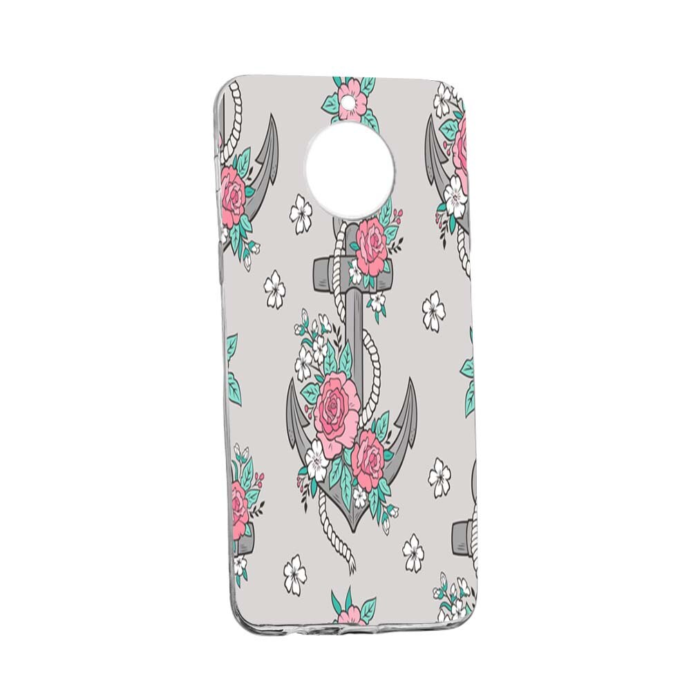 Husa de protectie Rose, Anchor pentru Motorola MOTO G6 PLUS, rezistenta la uzura, anti-alunecare, din silicon Premium, 224