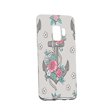 Husa de protectie Rose, Anchor pentru Samsung Galaxy S9 Plus, rezistenta la uzura, anti-alunecare, din silicon Premium, 224 Husa de protectie Rose, Anchor pentru Samsung Galaxy S9 Plus, rezistenta la uzura, anti-alunecare, din silicon Premium, 224