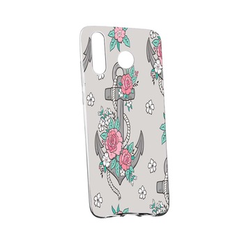 Husa de protectie Rose, Anchor pentru Samsung Galaxy A9 2018, rezistenta la uzura, anti-alunecare, din silicon Premium, 224 Husa de protectie Rose, Anchor pentru Samsung Galaxy A9 2018, rezistenta la uzura, anti-alunecare, din silicon Premium, 224